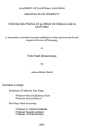 Cover page: The evolving profile of alternative tobacco use in California