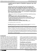 Cover page: Complete genome sequence of Ignisphaera aggregans type strain (AQ1.S1T)