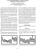 Cover page: Does Orthography Influence Location Learning of Menu-Driven Computer Interfaces?