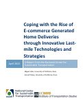 Cover page of Coping with the Rise of E-commerce Generated Home Deliveries through Innovative Last-mile Technologies and Strategies
