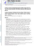 Cover page: A Phase II Study of Pembrolizumab in EGFR-Mutant, PD-L1+, Tyrosine Kinase Inhibitor Naïve Patients With Advanced NSCLC