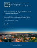 Cover page: Frontiers in Energy Storage: Next-Generation Artificial Intelligence (AI)