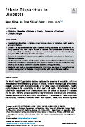 Cover page: Ethnic Disparities in Diabetes