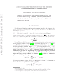 Cover page: Almost ballistic transport for the weakly coupled Fibonacci Hamiltonian