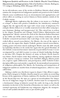 Cover page: Indigenous Symbols and Practices in the Catholic Church: Visual Culture, Missionization, and Appropriation. Edited by Kathleen J. Martin.