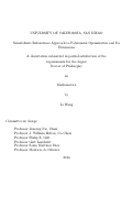 Cover page: Semidefinite Relaxations Approach to Polynomial Optimization and Its Extensions /