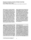 Cover page: Expression of annexins as a function of cellular growth state.