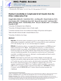 Cover page: Medical comorbidity in complicated grief: Results from the HEAL collaborative trial