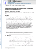 Cover page: Short: Prediction of fetal blood oxygen content in response to partial occlusion of maternal aorta