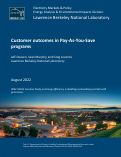 Cover page: Customer outcomes in Pay-As-You-Save programs