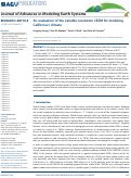 Cover page: An evaluation of the variable‐resolution CESM for modeling California's climate