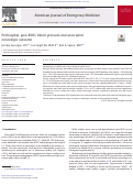 Cover page: Prehospital, post-ROSC blood pressure and associated neurologic outcome