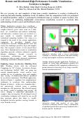 Cover page: Remote and distributed high performance scientific visualization - Terabytes to insights