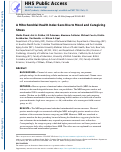 Cover page: A Mitochondrial Health Index Sensitive to Mood and Caregiving Stress