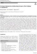 Cover page: Ecological, (epi)genetic and physiological aspects of bet-hedging in angiosperms