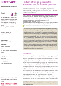 Cover page: Fractality of tics as a quantitative assessment tool for Tourette syndrome