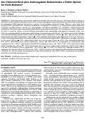 Cover page: Are Cholecalciferol plus Anticoagulant Rodenticides a Viable Option for Field Rodents?