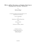 Cover page: Effects of Flow Structures on Particle Clustering in Homogeneous Isotropic Turbulence