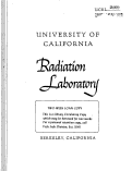 Cover page: SPECTROMETER STUDIES OF THE RADIATIONS OF NEUTRON DEFICIENT ISOTOPES OF CESIUM AND OF THE E3 ISOMERS, Xe127m AND Xe125m