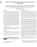 Cover page: Symbiotic CPS Design-Space Exploration through Iterated Optimization