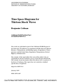 Cover page: Time Space Diagrams For Thirteen Shock Waves