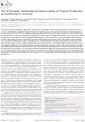 Cover page: Use of Nonionic Surfactants for Improvement of Terpene Production in Saccharomyces cerevisiae