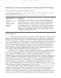 Cover page: Linking anxiety to passion: Emotion regulation and entrepreneurs' pitch performance