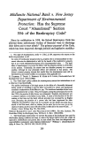 Cover page: <em>Midlantic National Bank v. New Jersey Department of Environmental Protection</em>: Has the Supreme Court "Abandoned" Section 554 of the Bankruptcy Code