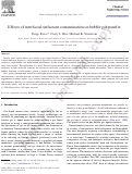 Cover page: Effects of interfacial surfactant contamination on bubble gas transfer