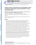 Cover page: Proteomic analysis of physiological versus pathological cardiac remodeling in animal models expressing mutations in myosin essential light chains