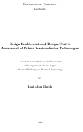 Cover page: Design Enablement and Design-Centric Assessment of Future Semiconductor Technologies