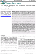 Cover page: Tree species distribution and phylogenetic diversity across southern South America