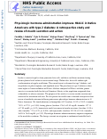 Cover page: Physiologic hormone administration improves HbA1C in Native Americans with type 2 diabetes: A retrospective study and review of insulin secretion and action.