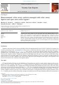 Cover page: Blunt traumatic celiac artery avulsion managed with celiac artery ligation and open aorto-celiac bypass