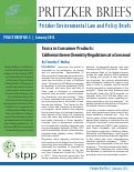 Cover page: Toxics in Consumer Products: California's Green Chemistry Regulations at a Crossroad