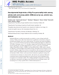 Cover page: Developmental trajectories of Big Five personality traits among adolescents and young adults: Differences by sex, alcohol use, and marijuana use