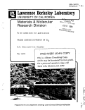 Cover page: TRACER SURFACE DIFFUSION ON UO2