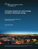 Cover page: Consumer Impacts of A Clean Energy Transition: Renewable Energy