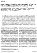 Cover page: Impact of hormonal contraceptives on sex differences in fear conditioning and fear extinction in PTSD.