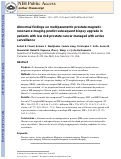 Cover page: Abnormal findings on multiparametric prostate magnetic resonance imaging predict subsequent biopsy upgrade in patients with low risk prostate cancer managed with active surveillance