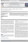Cover page: When does absence of evidence constitute evidence of absence?
