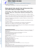 Cover page: Dietary glycemic index, glycemic load, and lung cancer risk: A case-control study in Los Angeles County