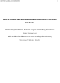 Cover page of Impact of Traumatic Brain Injury on Hippocampal Synaptic Plasticity and Memory Consolidation