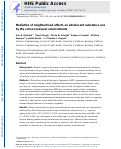 Cover page: Mediation of Neighborhood Effects on Adolescent Substance Use by the School and Peer Environments