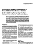 Cover page: Chlorinated organic contaminants in breast milk of New Zealand women.
