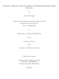 Cover page: Automatic Calibration of Freeway Models with Model-Based Fault Detection