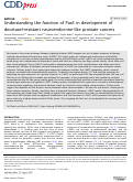 Cover page: Understanding the function of Pax5 in development of docetaxel-resistant neuroendocrine-like prostate cancers.