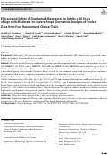 Cover page: Efficacy and Safety of Dupilumab Maintained in Adults ≥ 60 Years of Age with Moderate-to-Severe Atopic Dermatitis: Analysis of Pooled Data from Four Randomized Clinical Trials