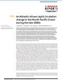 Cover page: An Atlantic-driven rapid circulation change in the North Pacific Ocean during the late 1990s.