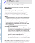 Cover page: Taking Aim at the Cognitive Side of Learning in Sensorimotor Adaptation Tasks